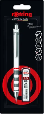 Zdjęcie produktu dla Zestaw Rotring Tikky ołówek automatyczny 0,5 mm +Wkłady grafitowe HB