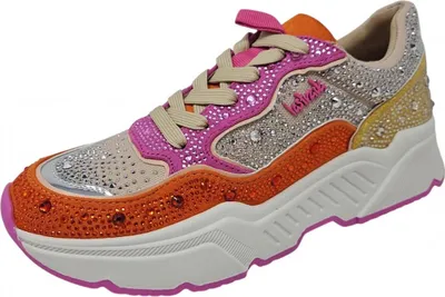 Immagine prodotto di Scarpe da ginnastica sportive La Strada con suola sagomata, alla moda in giallo/arancio, taglia 38