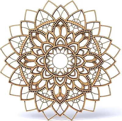 Obrázek produktu pro Nástěnná dekorace Mandala -- sada 2 ks - 25 cm