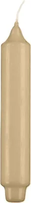 Produktbild von Stabkerzen mit Zapfenfuß (Punchkerzen) Beige 30 x 3 cm, 6 Stück