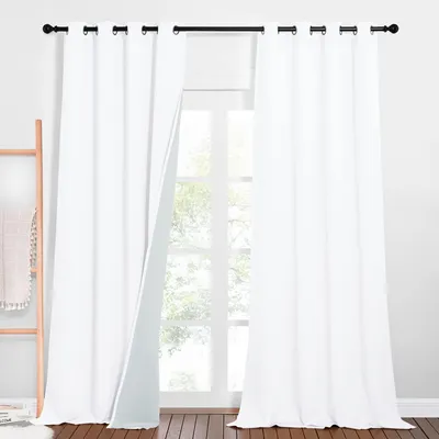 Obrázok produktu pre Zatemňovacie závesy 100% - 2 kusy - Akustické - Tepelné - 132x240cm