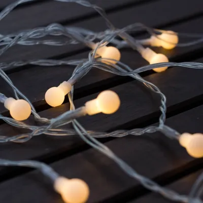 Obrázek produktu pro LED světelný řetěz na baterie, teple bílá, 10 diod, 2,1 m