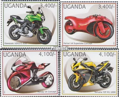 Produktbild von Briefmarken Uganda 2012 Mi 2896-2899 (kompl.Ausg.) postfrisch Motorräder