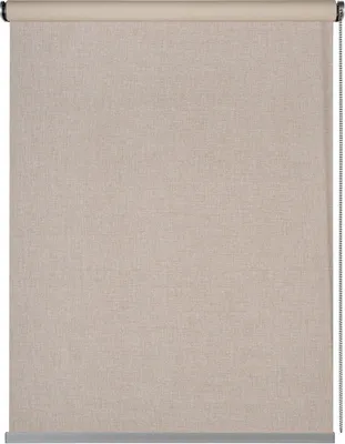 A roller blind is shown hanging vertically, fully extended.