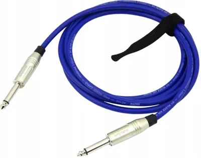 Image de KLOTZ Câble instrumental guitare Jack 6,3mm droit 1m bleu