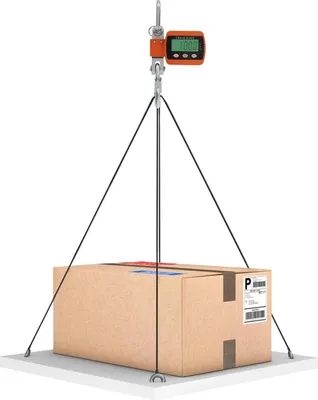 Image de Balance à grue - Balance suspendue - Capacité de charge 500 kg - Poids lourd - Mécanique - Crochet - Sans pile - Orange