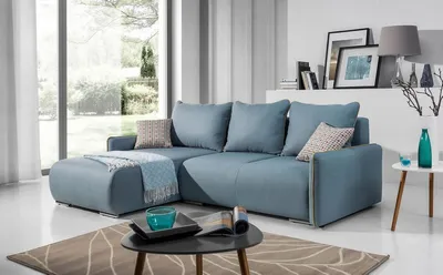 Produktbild von Ecksofa Schlafsofa Sofa Couch Polster Eckgarnitur Bettfunktion Sitz Couchen