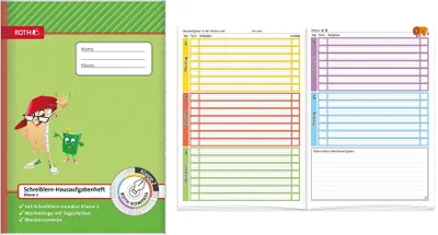 Zdjęcie produktu dla ROTH 89253 Zeszyt ćwiczeń do pisania Kompass, 2 klasa, DIN A4