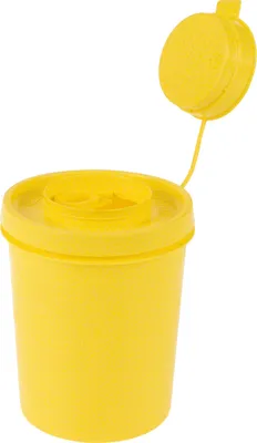 Produktbild von Kanülen-Entsorgungsbox Nadelabwurfbehälter Servobox 500 ml, runde Öffnung, ø 75x107 mm