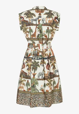 Produktbild von MORE & MORE Poplin Print Dress retro jungle pr 44