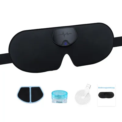 Produktbild von 3D Bluetooth Schlafmaske,Stereo Musik Kopfhörer mit Mikrofon, waschbar, verstellbar, keine Augendruck,  4 Intensitätsstufen, 360° Verdunkelung