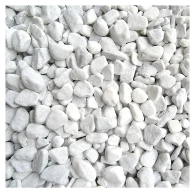 Produktbild von Weiße Kieselsteine Dekosteine Naturstein 10 kg, 7-15 mm, zum Basteln und Bemalen