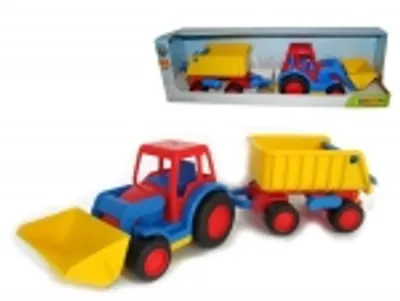 Produktbild von WADER Basics Traktor mit Schaufel und Anhänger, 1Stück