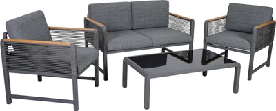 Produktbild von Lounge-Set Nevi, Alu, dunkelgrau