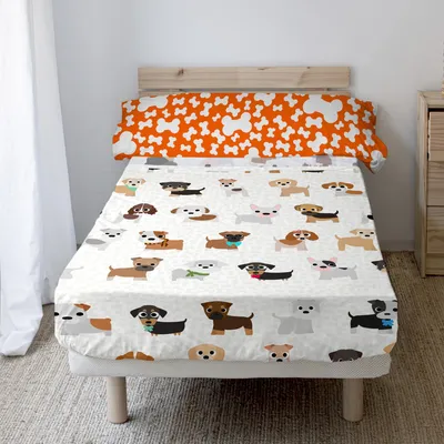 Image de Ensemble de draps pour chien, 2 pièces, 160x270 cm (pour lit de 80/90 cm)