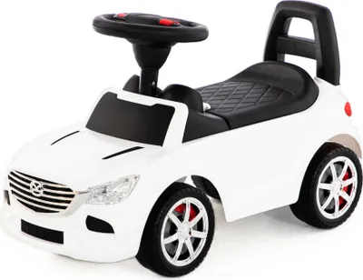 Produktbild von Rutscher Auto weiß Super Car Nr.4 Sound Kinder Rutscherfahrzeug Lauflernhilfe