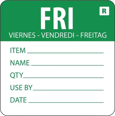 Produktbild von Vogue Farbcodesticker Freitag (500 Stück)