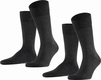 Obrázek produktu pro 2 páry ponožek FALKE Happy pro muže, antracitově melírované, velikost 47–50