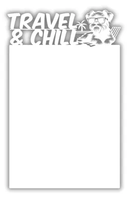 Produktbild von Anwicar Magnettafel Liegestuhlschnauzer Weiß 31x50 cm