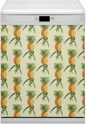 Produktbild von Magnetmatte Geschirrspüle Abwaschbar Küche Magnete  Nachbildung 60x70 cm  - Muster Ananas