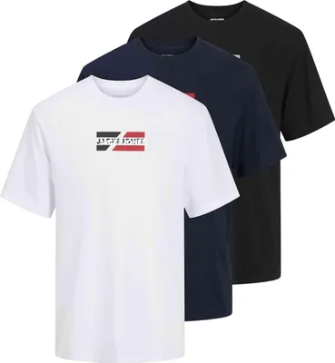 Produktbild von Jack & Jones T-Shirt CORP Kurzarmshirt 3er Pack