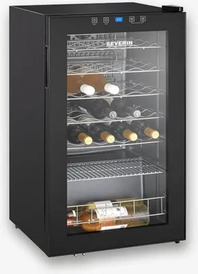 Produktbild von SEVERIN Weinkühlschrank WKS 8908  aus Glas, schwarz
