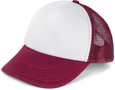 Produktbild von styleBREAKER Uni 5-Panel Trucker Cap mit Mesh-Einsatz | verstellbares Basecap mit Click Snap Verschluss | luftiges Netz Cap für Damen und Herren