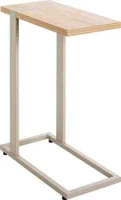 Produktbild von HAKU Beistelltisch Eiche natur, Kaschmirgrau - Metall, Spanplatte, B/H/T: 24x64x49 cm
