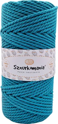 Produktbild von Makramee-Garn 5 mm 100 m 3-fädig, viele Farben, Baumwollgarn, Baumwollkordel 5 mm 3-lagig, Makramee-Kordel, Makramee-Kordel, Baumwollkordel, gehäkelt