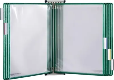Produktbild von tarifold Sichttafelsystem 433105 DIN A3 grün mit 10 St. Sichttafeln