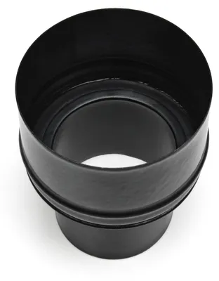 Produktbild von Raik Pelletrohr / Ofenrohr Erweiterung 80mm -130mm schwarz