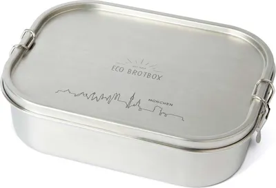Produktbild von Bento Flex+ - Lunchbox aus Edelstahl mit 1,3 L Füllvolumen und flexiblem Trennsteg - München Edition