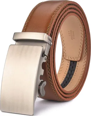 Produktbild von Herren Gürtel,Leder Automatik Gürtel Für Herren Kleid 35MM,Größe Angepasst