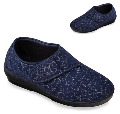 Obrázok produktu pre Dámske modré vzorované papuče MJARTAN 619 C144