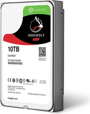Produktbild von Seagate IronWolf ST10000VN0004, 10 TB, 7200 RPM, 256 MB, 3.5", Serial ATA III