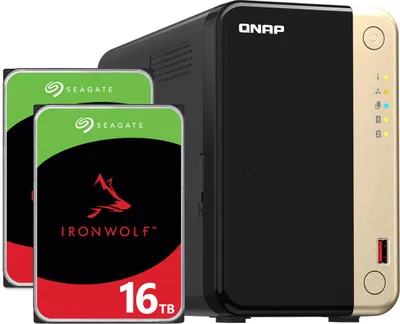 Image de Serveur NAS Qnap TS-264 32 To (2 x 16 To) Seagate IronWolf / 16 Go de RAM