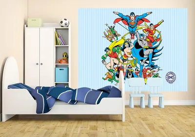 Zdjęcie produktu dla DC Comics Fototapeta Bohaterowie 158 x 232 cm