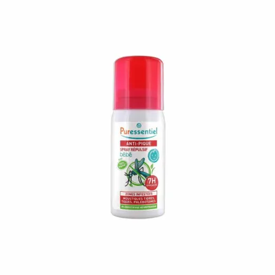Productafbeelding van Puressentiel 7527839, 60 ml, Muggenspray, Spray, 7 uur, 0,5 rok/jaar