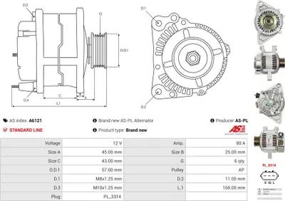 Obrázek produktu pro Toyota Camry 3.0 Lichtmaschine