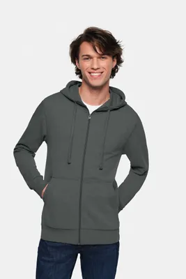 Produktbild von HAKRO Premium Kapuzen-Sweatjacke 605 anthrazit, S
