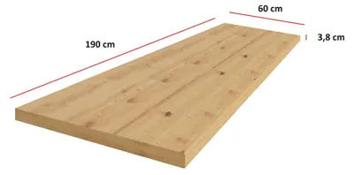Produktbild von Küchen Arbeitsplatte 190cm 38 mm Küchenzeile Küchenblock Eiche Artisan Eko Stilo