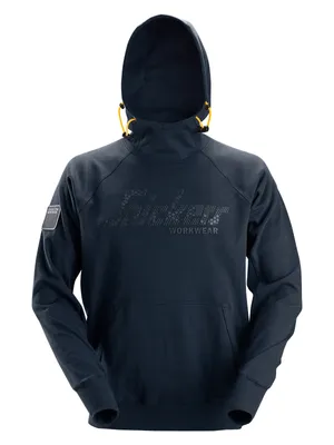 Produktbild von Snickers Logo Hoodie blau Gr. S