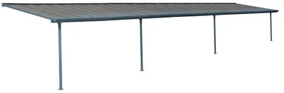 Produktbild von Palram - Canopia Aluminium Terrassenüberdachung Feria Anthrazit 295x1276x305 cm