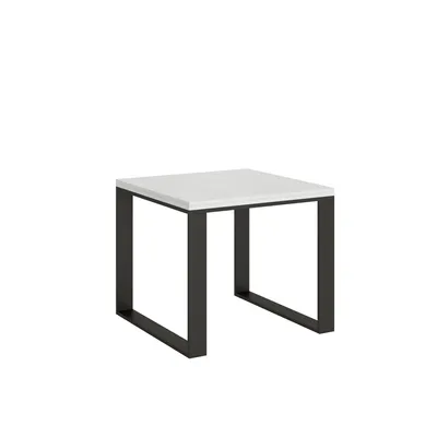 Produktbild von Stół rozkładany 90 x 90/180 cm, rama Tecno Libra jesion biały, antracyt