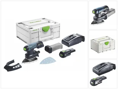 Image de Festool DTSC 400-Basic Ponceuse Delta sans fil 18 V 100 x 150 mm Brushless + 1x batterie 3,0 Ah + chargeur + Systainer