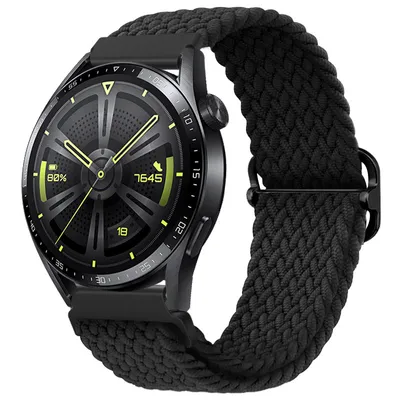 Obrázok produktu pre BStrap Elastic Nylon remienok na Huawei Watch GT3 42mm, black