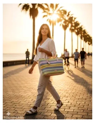 Produktbild von L. CREDI Shopper ROBINA Cherry Blossom – City-Shopper & Beach-Bag