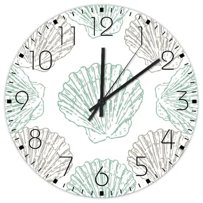 Immagine prodotto di Orologio da parete in legno a tema nautico, diametro 30 cm