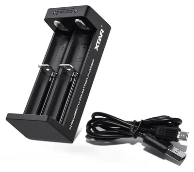Obrázek produktu pro Nabíječka XTAR MC2S NEW, USB Type-C, univerzální nabíječka, LiIon & NiMH, 18650, CR123, AA, AAA se 2 zásuvkami