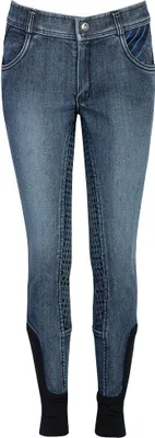 Produktbild von Harrys Horse Jeans Reithose Bowhill, Vollgrip, navy-denim, Größe:152